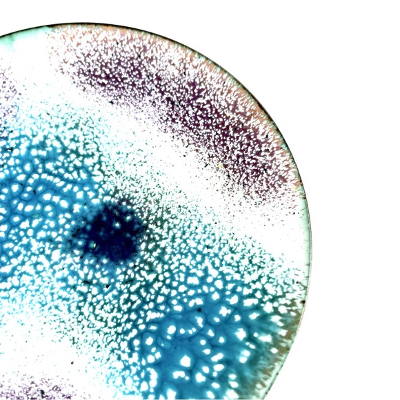 Vintage Enamelled Copper Trinket Dish - Picture 10 of 15